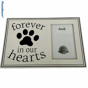 Forever In Our Hearts Paw Print Picture Frame 4x6